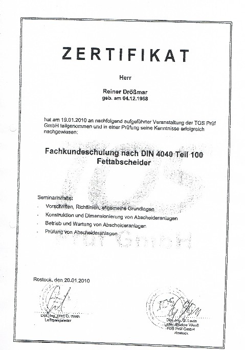 Fachkunde Fett RD